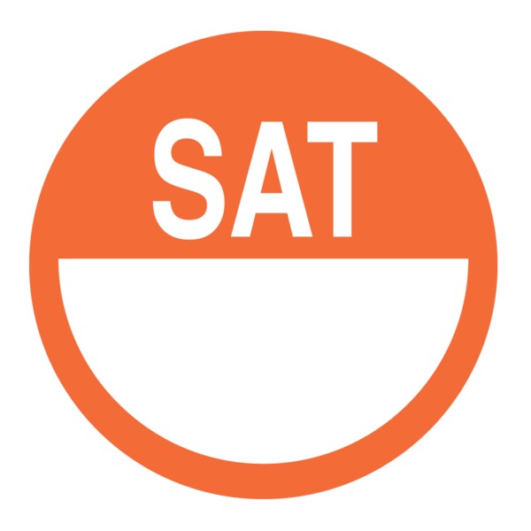 Nevs Dissolvable DaySpots - Saturday 2" circle White w/Orange DDOT-S2W - main